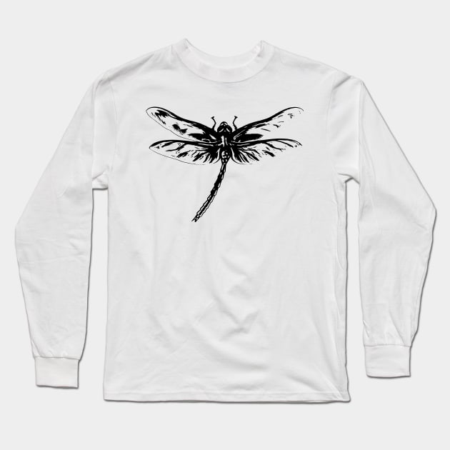 Dragonfly Long Sleeve T-Shirt by Nimmersatt